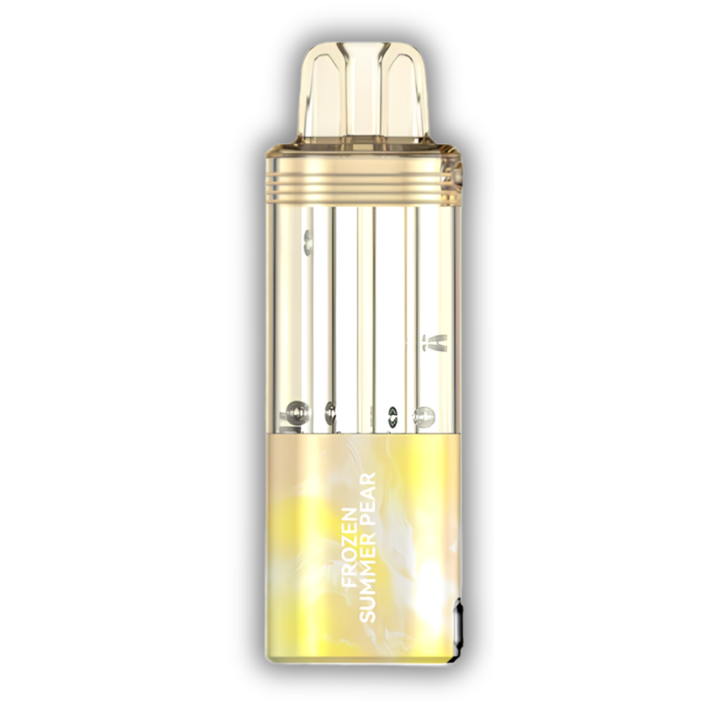 Frozen Summer Pear Foger Switch Pro Pod 30K puffs chilled pear disposable vape in soft yellow finish