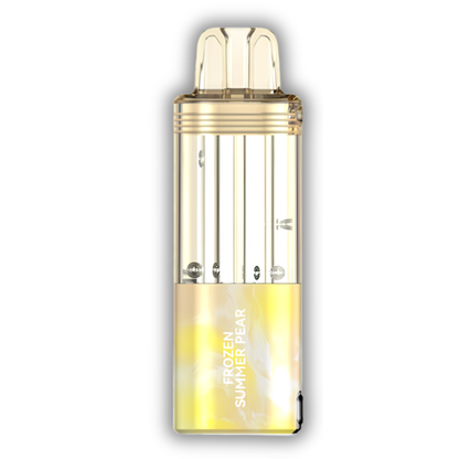 Frozen Summer Pear Foger Switch Pro Pod 30K puffs chilled pear disposable vape in soft yellow finish