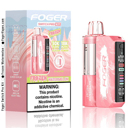 Frozen Watermelon Foger Switch Pro 30K Puffs: Shop Now Frozen Watermelon Foger Switch Pro 30K Puffs: Shop Now