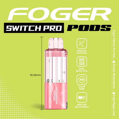 Foger Switch Pro: Frozen Watermelon 30K Puffs Vape Foger Switch Pro: Frozen Watermelon 30K Puffs Vape