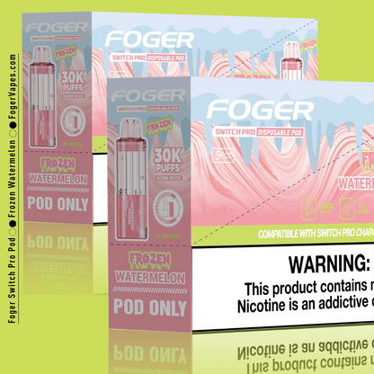 Foger Switch Pro: Frozen Watermelon 30K Puffs Vape Foger Switch Pro: Frozen Watermelon 30K Puffs Vape