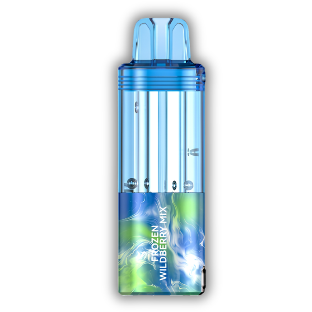 Frozen Wildberry Mix Foger Switch Pro Pod 30K puffs iced mixed berry disposable vape in blue and green finish