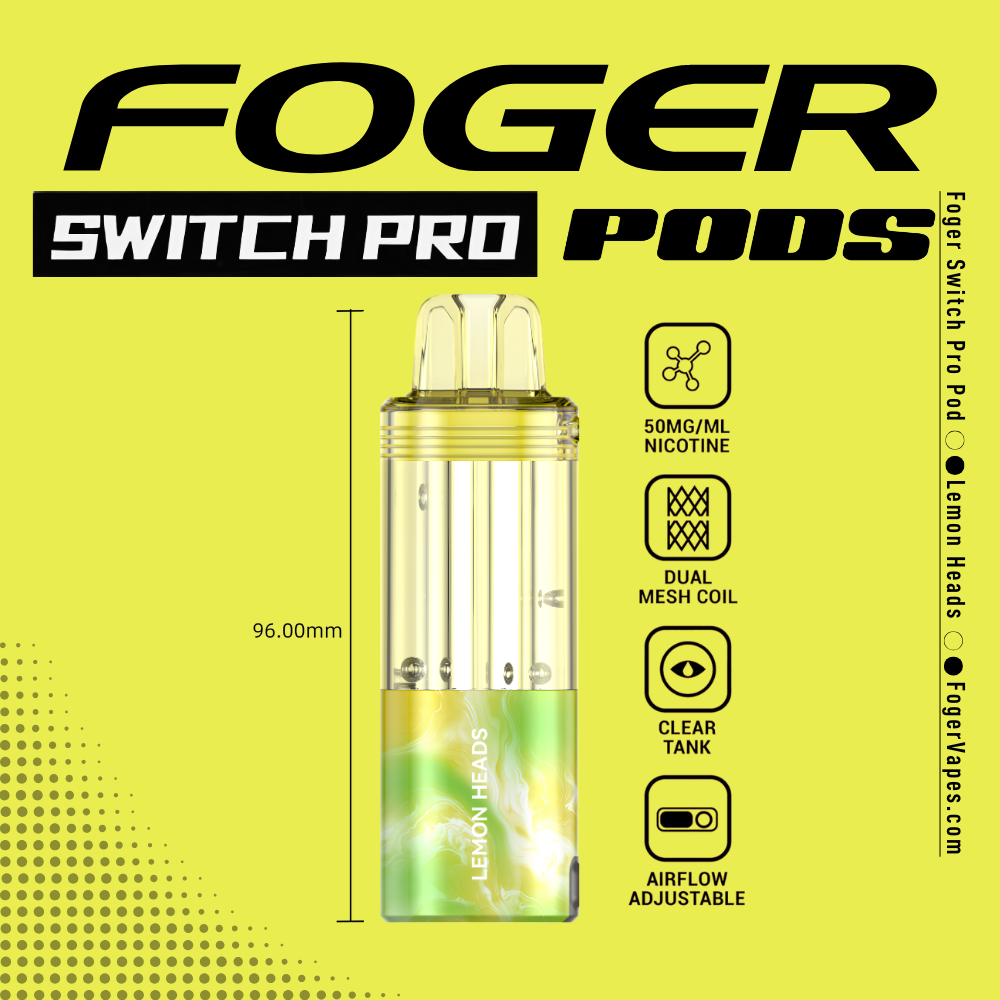 Lemon Heads Foger Switch Pro Pod | 30K Puffs