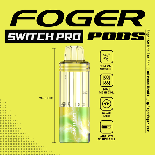 Lemon Heads Foger Switch Pro Pod | 30K Puffs
