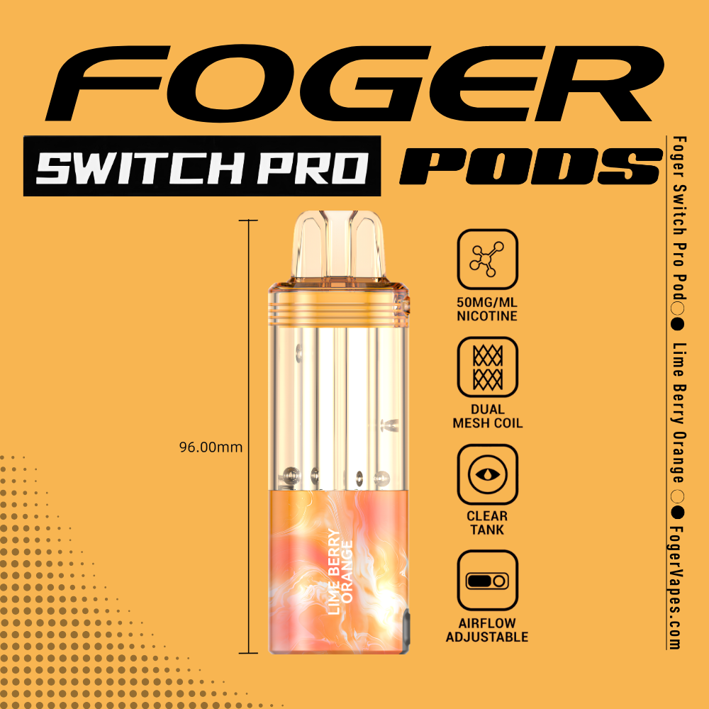 Lime Berry Orange Foger Switch Pro Pod | 30K Puffs