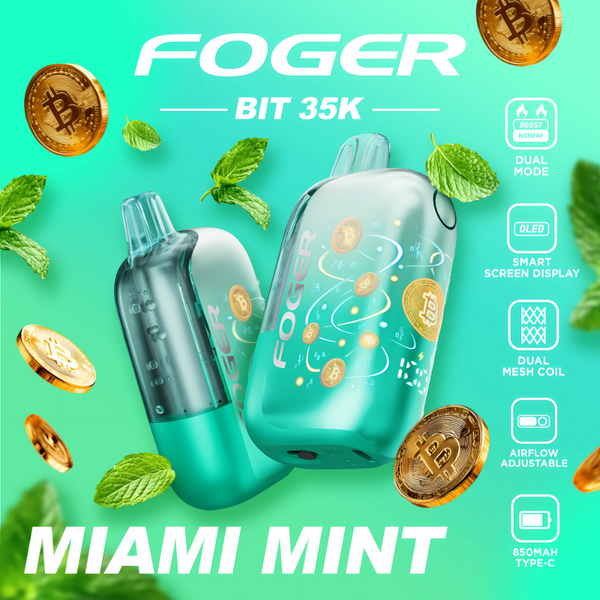 Why Do Foger Vapes Have Bitcoin On Them Miami Mint Foger Bit 35K: Vape with Refreshing Why Do Foger Vapes Have Bitcoin On Them Miami Mint Foger Bit 35K: Vape with Refreshing