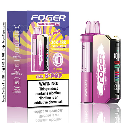 Experience 30K Puffs: Foger Switch Pro Kit & Flavor Options Experience 30K Puffs: Foger Switch Pro Kit & Flavor Options