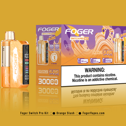 orange foger vape Orange Slush Foger Switch Pro: 30K Puffs of Flavor