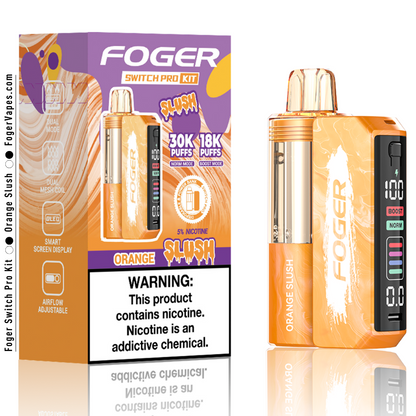 Orange Slush Foger Switch Pro: 30K Puffs of Flavor Orange Slush Foger Switch Pro: 30K Puffs of Flavor