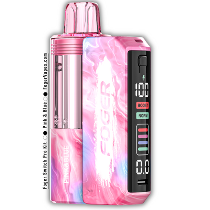 Foger Switch Pro Kit Pink & Blue | 30K Puffs Foger Switch Pro Kit Pink & Blue | 30K Puffs