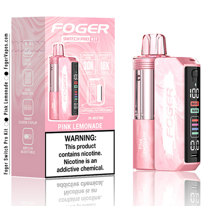 Foger Switch Pro Kit Pink Lemonade | 30K Puffs Foger Switch Pro Kit Pink Lemonade | 30K Puffs