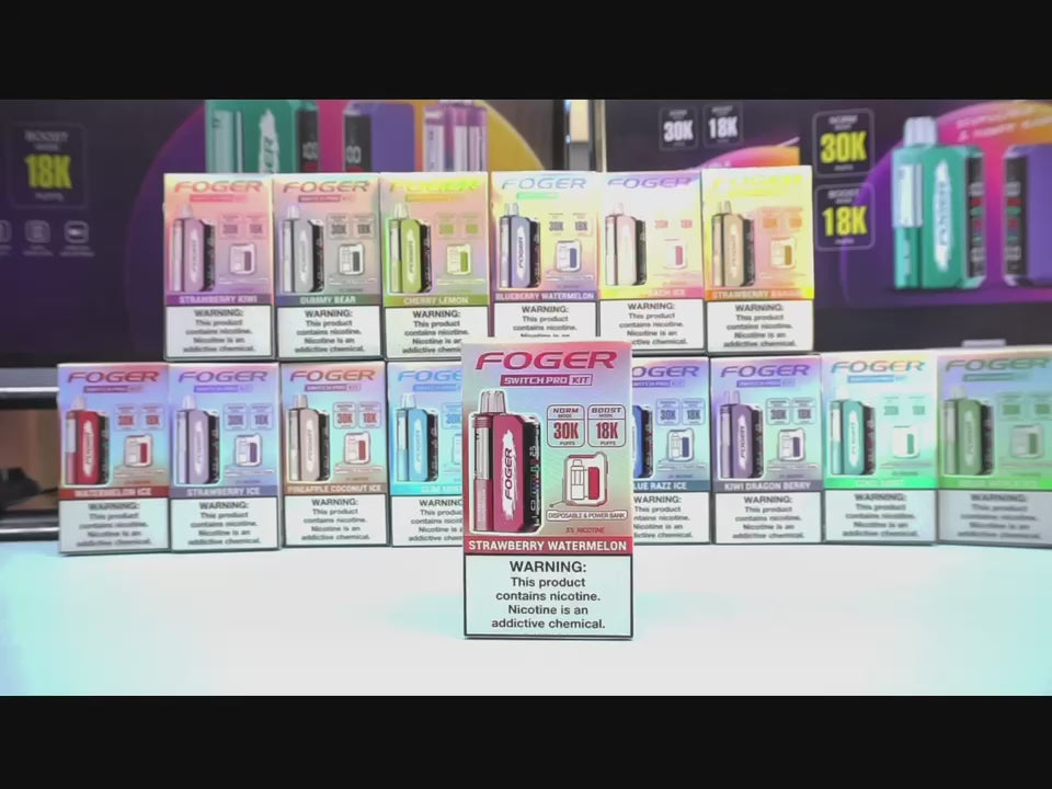foger strawberry kiwi vape Foger Switch Pro 30K Disposable Vape Kit