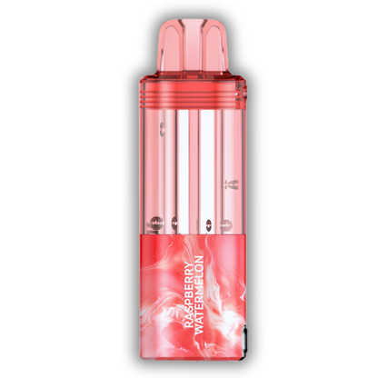 Raspberry Watermelon Foger Switch Pro Pod 30K puffs juicy melon disposable vape in red swirl finish