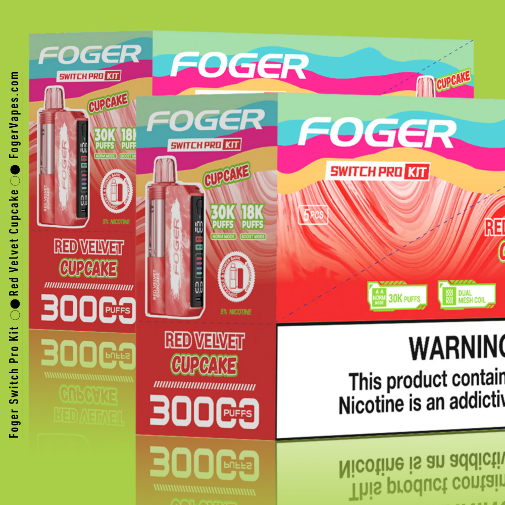 Red Velvet Cupcake – Foger Switch Pro Kit | 30K Puffs