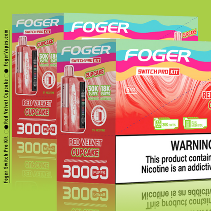 Red Velvet Cupcake – Foger Switch Pro Kit | 30K Puffs