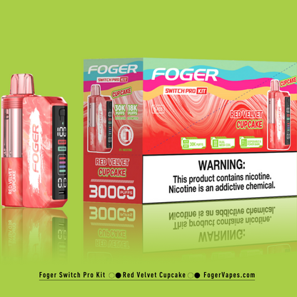 Red Velvet Cupcake – Foger Switch Pro Kit | 30K Puffs