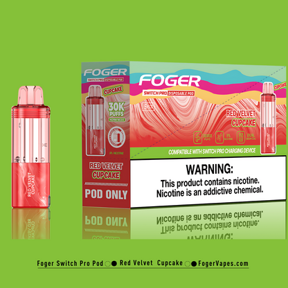 red foger vape Foger Switch Pro Pod – Red Velvet Cupcake