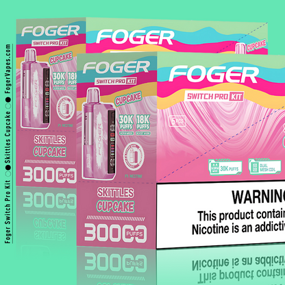 Skittles Cupcake – Foger Switch Pro Kit | 30K Puffs