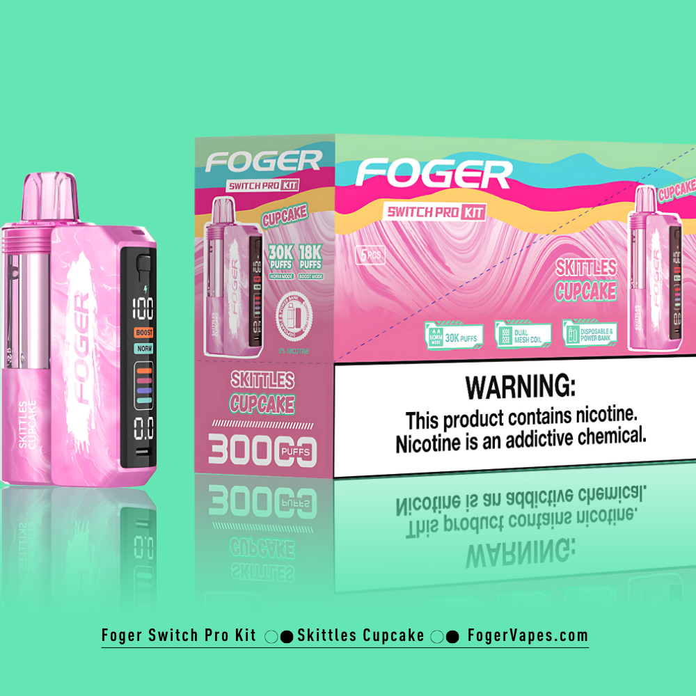 Skittles Cupcake – Foger Switch Pro Kit | 30K Puffs