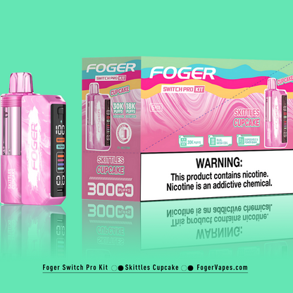 Skittles Cupcake – Foger Switch Pro Kit | 30K Puffs