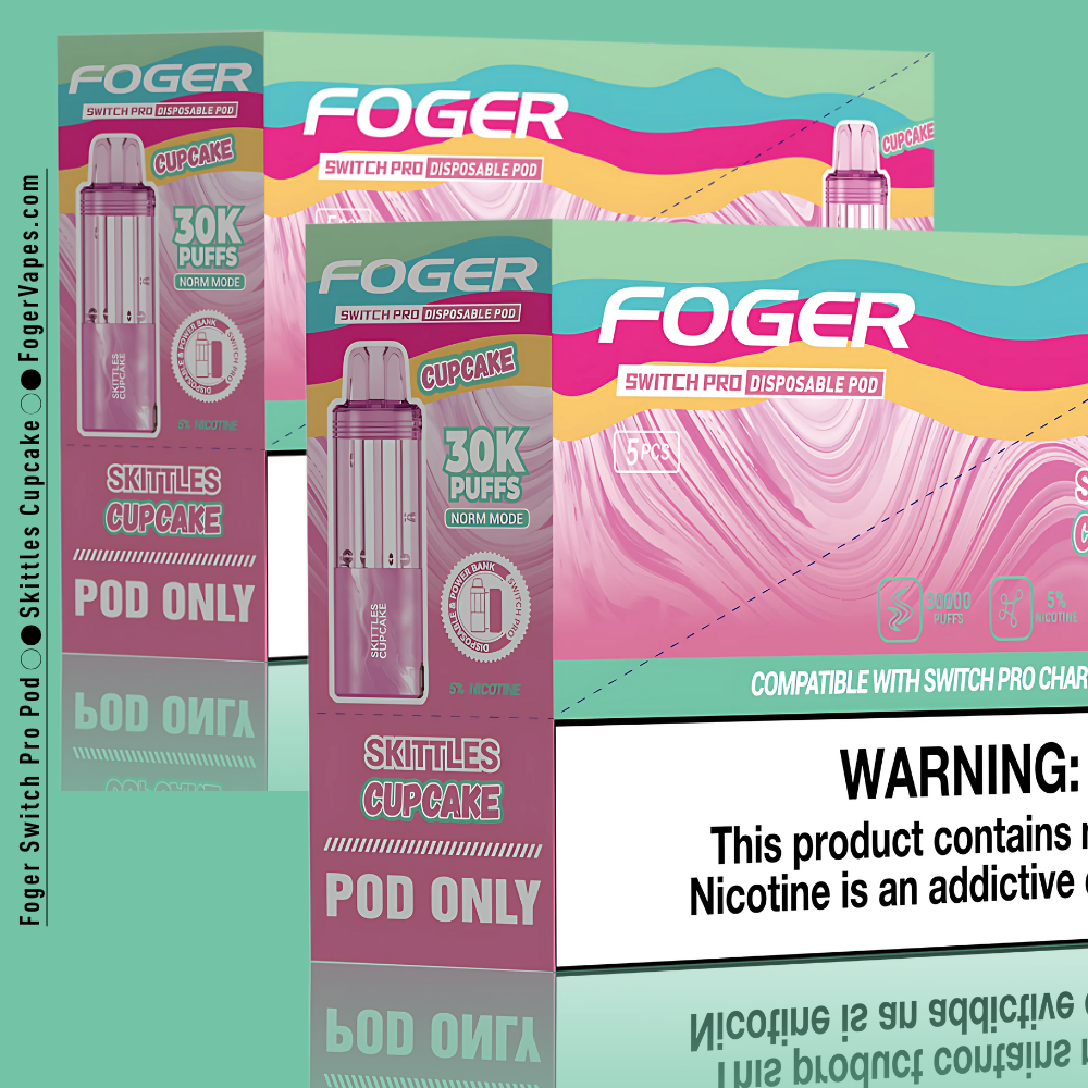 Skittles Cupcake – Foger Switch Pro Pod | 30K Puffs