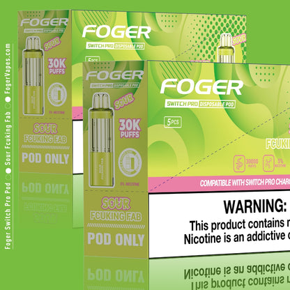 Sour Fcuking Fab Foger Switch Pro Pod 30K Puffs Sour Fcuking Fab Foger Switch Pro Pod 30K Puffs