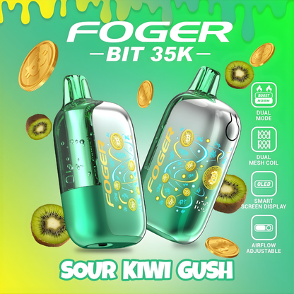Sour Kiwi Gush – Foger Bit 35K Puffs