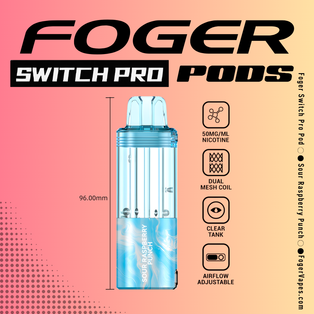 Sour Raspberry Punch – Foger Switch Pro Pod | 30K Puffs