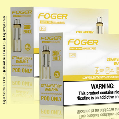 Strawberry Banana Foger Pods: Enjoy 30K Puffs of Flavor Strawberry Banana Foger Pods: Enjoy 30K Puffs of Flavor