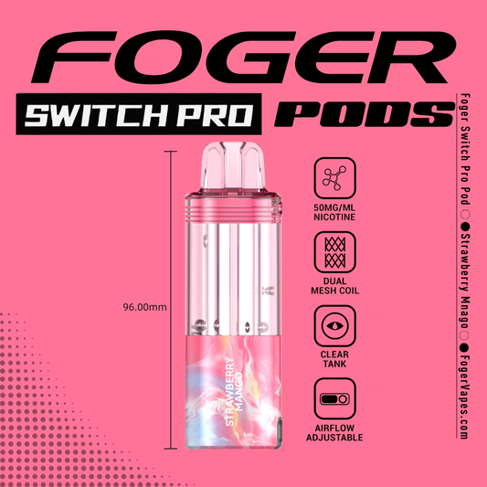Strawberry Mango Foger Switch Pro Pod | 30K Puffs