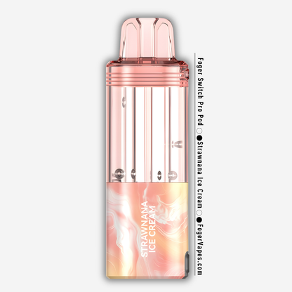 Strawnana Ice Cream – Foger Switch Pro Pod | 30K Puffs