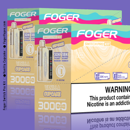 Vanilla Cupcake – Foger Switch Pro Kit | 30K Puffs