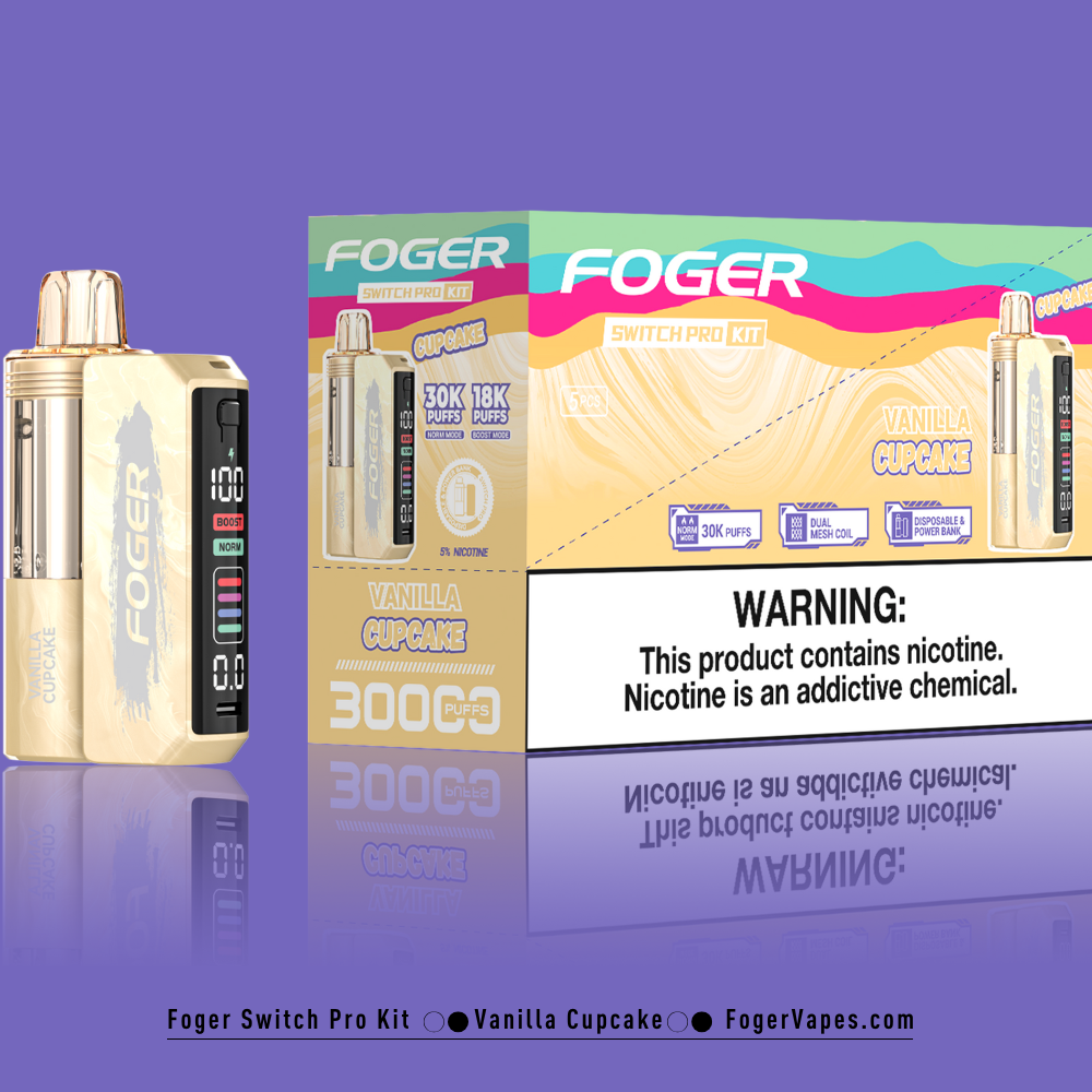Vanilla Cupcake – Foger Switch Pro Kit | 30K Puffs
