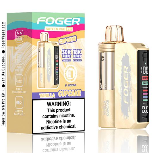 Vanilla Cupcake – Foger Switch Pro Kit | 30K Puffs
