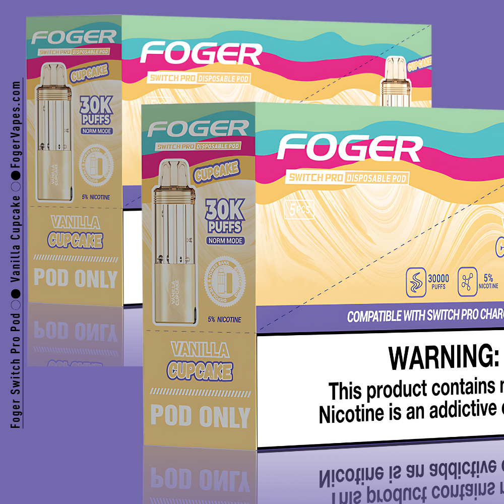 Vanilla Cupcake – Foger Switch Pro Pod | 30K Puffs