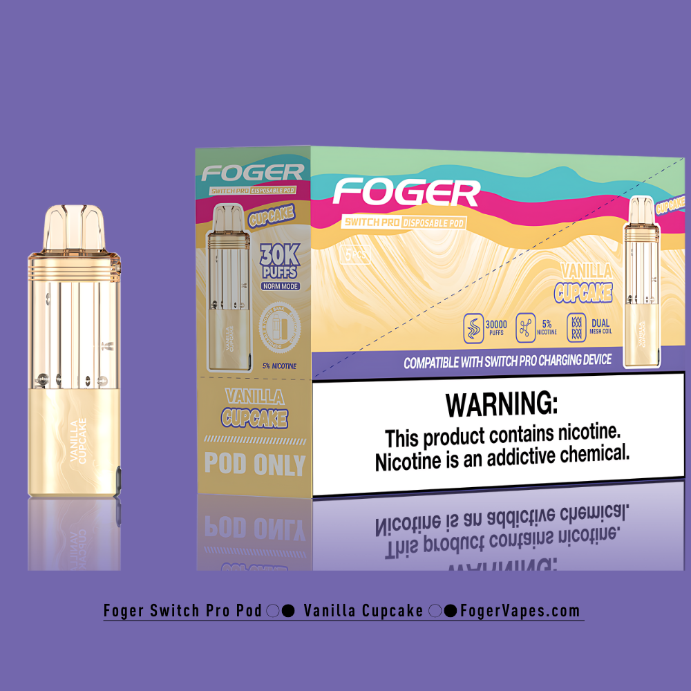 Vanilla Cupcake – Foger Switch Pro Pod | 30K Puffs