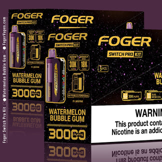 Watermelon Bubble Gum Foger Switch Pro Kit Cool Mint Watermelon Bubblegum
