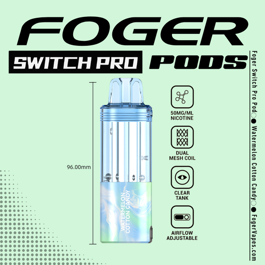 Watermelon Cotton Candy – Foger Switch Pro Pod | 30K Puffs