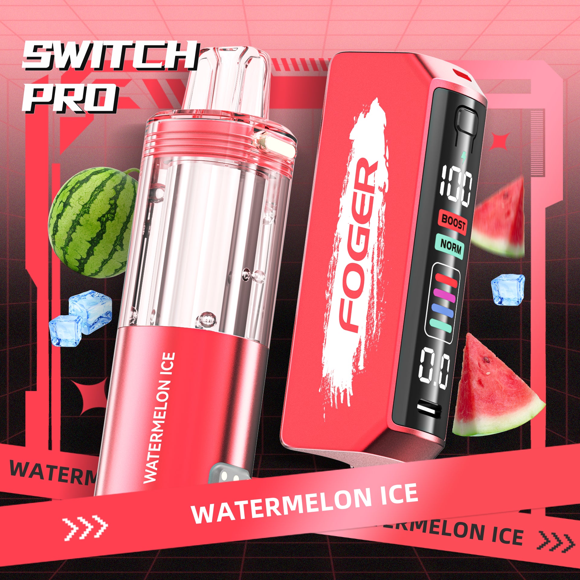 Watermelon Ice Foger Pro Kit: 30K Juicy Puffs Await You