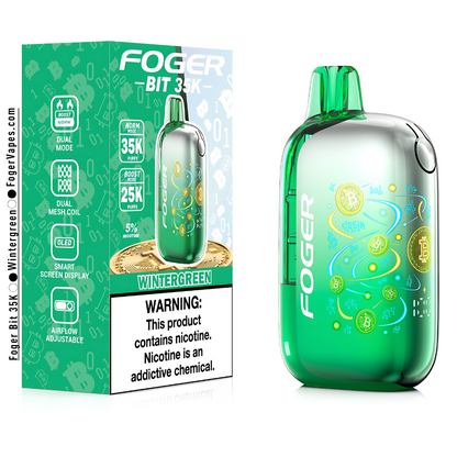 WinterGreen | Foger Bit 35K Vape 35,000 Puffs WinterGreen | Foger Bit 35K Vape 35,000 Puffs